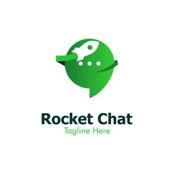Illustration Vector Graphic of Rocket Chat Logo. Perfect to use for Technolog Stock Illustration