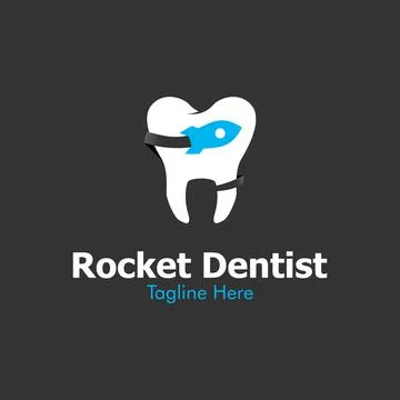 Illustration Vector Graphic of Rocket Dentist Logo. Perfect to use for Techno Stock Illustration