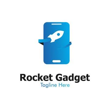 Illustration Vector Graphic of Rocket Gadget Logo. Perfect to use for Technol Stock Illustration