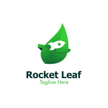 Illustration Vector Graphic of Rocket Leaf Logo. Perfect to use for Technolog Stock-Illustration