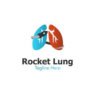 Illustration Vector Graphic of Rocket Lung Logo. Perfect to use for Technolog Stock Illustration