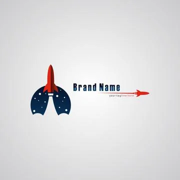 Illustration vector graphic of Rocket in the Night Sky. Perfect to use for Te Stock Illustration