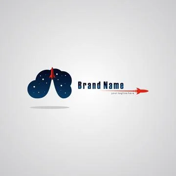 Illustration vector graphic of Rocket in the Night Sky. Perfect to use for Te Stock Illustration