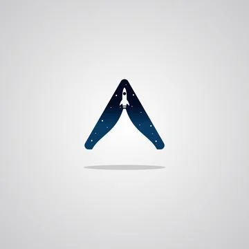 Illustration vector graphic of Rocket in the Night Sky. Perfect to use for Te Stock Illustration