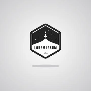 Illustration vector graphic of Rocket in the Night Sky. Perfect to use for Te Stock Illustration