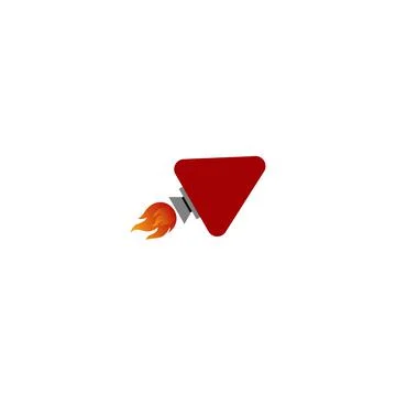 Illustration Vector Graphic of Rocket Play Logo Stock-Illustration