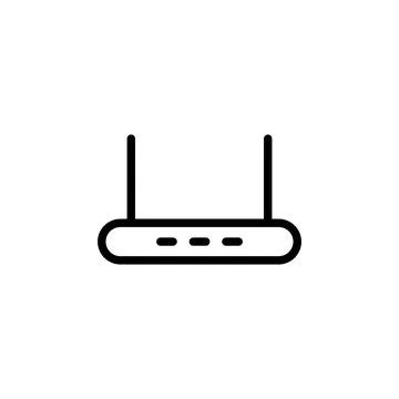 Illustration Vector graphic of router icon template Stock Illustration