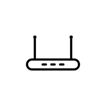 Illustration Vector graphic of router icon template Stock Illustration