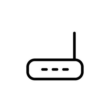 Illustration Vector graphic of router icon template Stock-Illustration