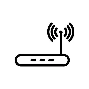 Illustration Vector graphic of router icon template Stock Illustration