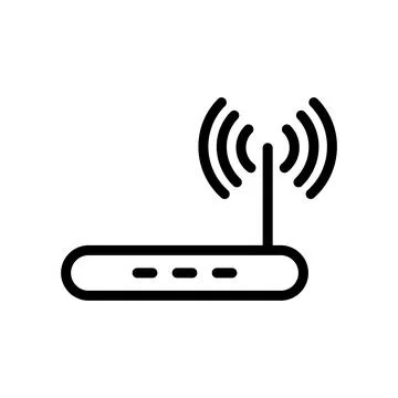 Illustration Vector graphic of router icon template Stock Illustration
