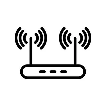 Illustration Vector graphic of router icon template Stock Illustration