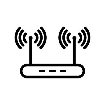 Illustration Vector graphic of router icon template Stock Illustration