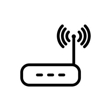 Illustration Vector graphic of router icon template Stock Illustration