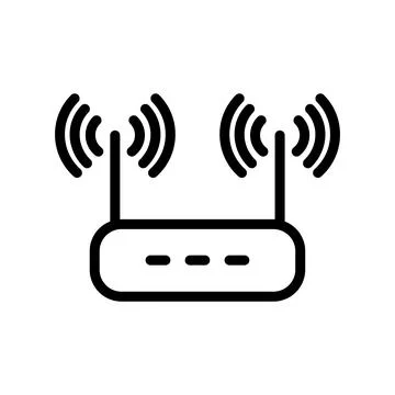Illustration Vector graphic of router icon template Stock Illustration