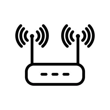 Illustration Vector graphic of router icon template Stock-Illustration