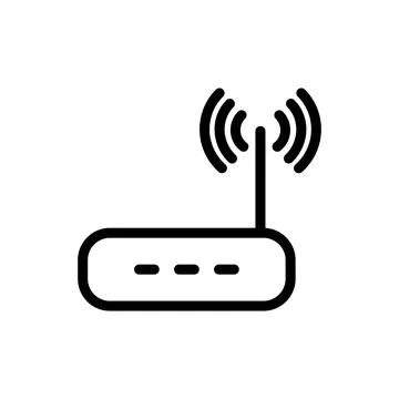 Illustration Vector graphic of router icon template Stock Illustration
