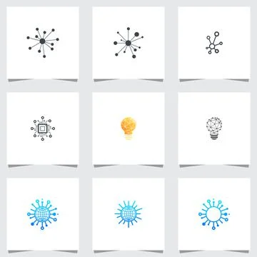 Illustration Vector Graphic Set of Technology Logo Stock Illustration