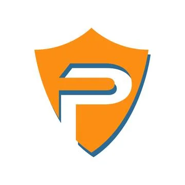 Illustration Vector Graphic of Shield and letter P logo Stock Illustration