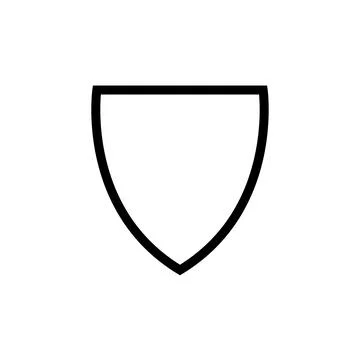 Illustration Vector graphic of shield icon template Stock Illustration