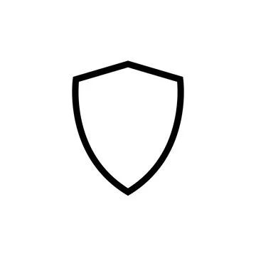 Illustration Vector graphic of shield icon template Stock Illustration