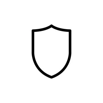 Illustration Vector graphic of shield icon template Stock Illustration