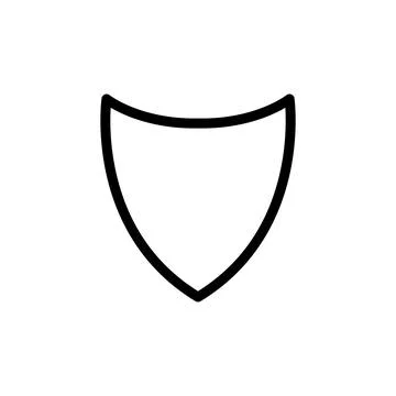 Illustration Vector graphic of shield icon template Stock Illustration