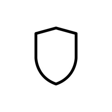 Illustration Vector graphic of shield icon template Stock Illustration