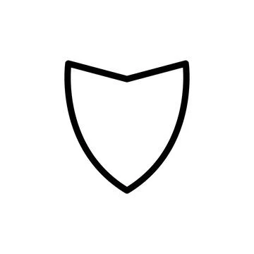 Illustration Vector graphic of shield icon template Stockillustratie