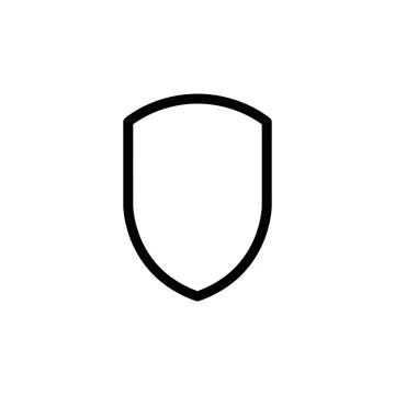 Illustration Vector graphic of shield icon template Stock Illustration