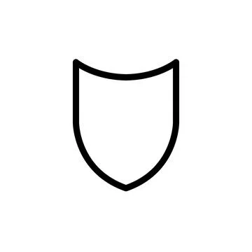 Illustration Vector graphic of shield icon template Stock Illustration