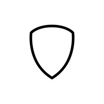Illustration Vector graphic of shield icon template Stock Illustration