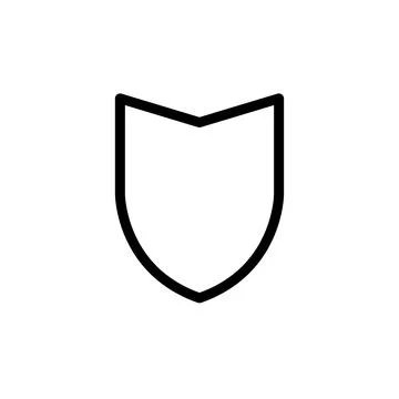 Illustration Vector graphic of shield icon template Stock Illustration