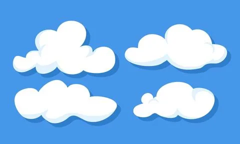 Illustration vector graphic smoke cloud perfect for animation Stock Illustration