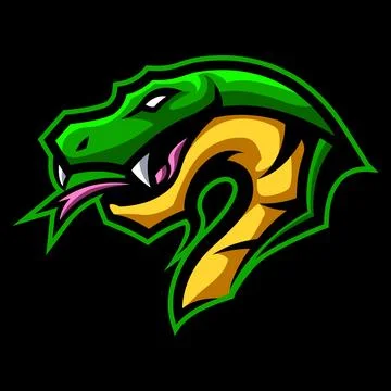 Illustration vector graphic of Snake Serpent mascot logo perfect for sport Stock Illustration