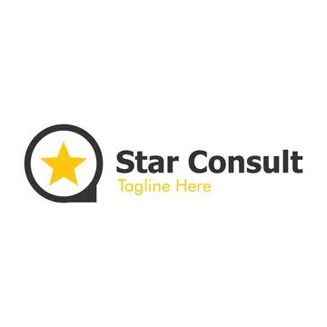 Illustration Vector Graphic of Star Consult Logo. Perfect to use for Consulti Stock Illustration