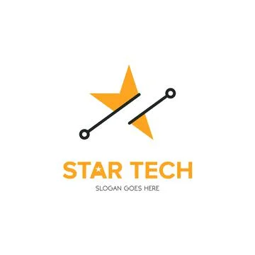 Illustration Vector Graphic of Star Tech. Perfect to use for Technology Compa Stock Illustration