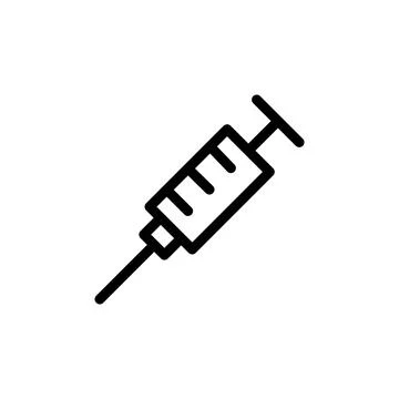 Illustration Vector graphic of syringe icon template Stock Illustration