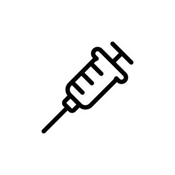 Illustration Vector graphic of syringe icon template Stock Illustration