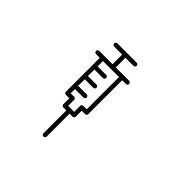 Illustration Vector graphic of syringe icon template Stock Illustration