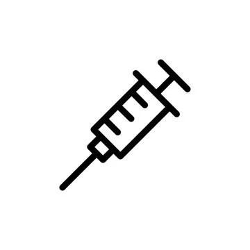 Illustration Vector graphic of syringe icon template Stock Illustration