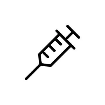 Illustration Vector graphic of syringe icon template Stock Illustration