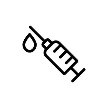 Illustration Vector graphic of syringe icon template Stock Illustration