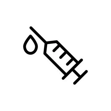 Illustration Vector graphic of syringe icon template Stock Illustration