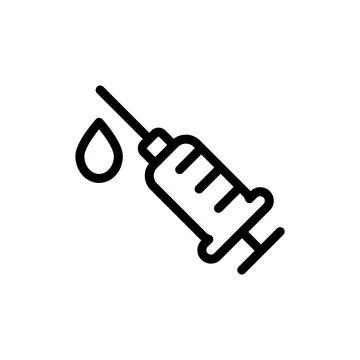 Illustration Vector graphic of syringe icon template Stock Illustration