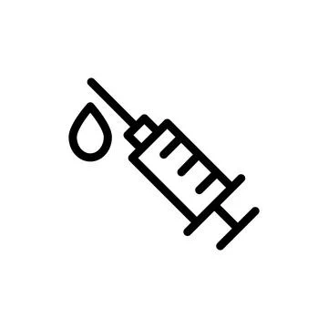 Illustration Vector graphic of syringe icon template Stock Illustration