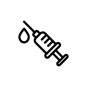 Illustration Vector graphic of syringe icon template Stock Illustration