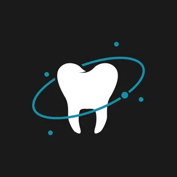 Illustration Vector Graphic of Teeth Planet Logo. Perfect to use for Technolo Stock Illustration