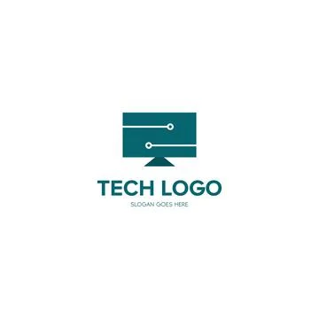 Illustration Vector Graphic of Television Tech Logo. Perfect to use for Techn Stock Illustration