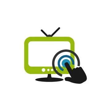 Illustration Vector Graphic of Television on Touch. Perfect to use for Techno Stock Illustration
